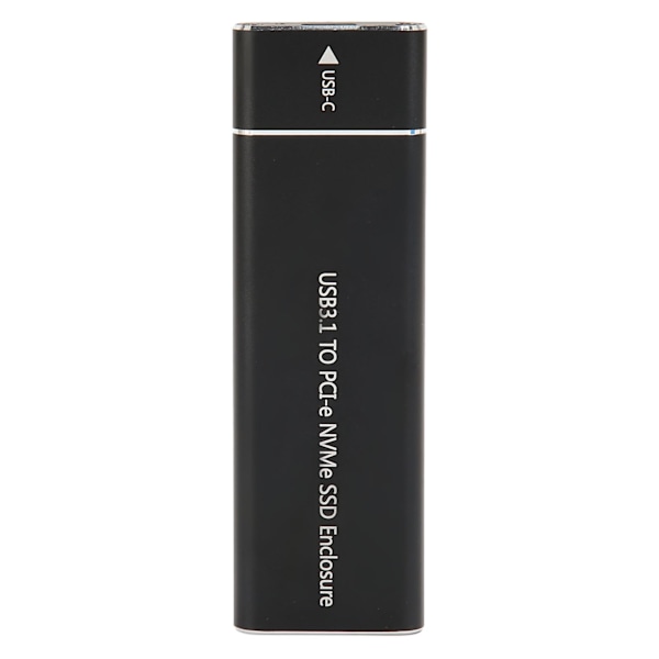 M.2 NVMe SSD-hölje 10 Gbps 2 TB USB 3.1 Typ C UASP-protokoll Typ C SSD-hölje för 2230 2242 2260 2280 SSD Svart Typ C till C-kabel