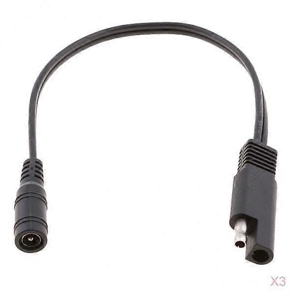 3 stk. SAE til adapterkabel til motorcykelopvarmet tøj