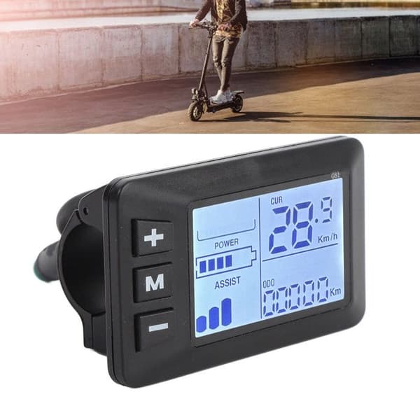 OMABETA Elcykel Display LCD-skærm Kontrolpanel Elcykel Hastighedspanel
