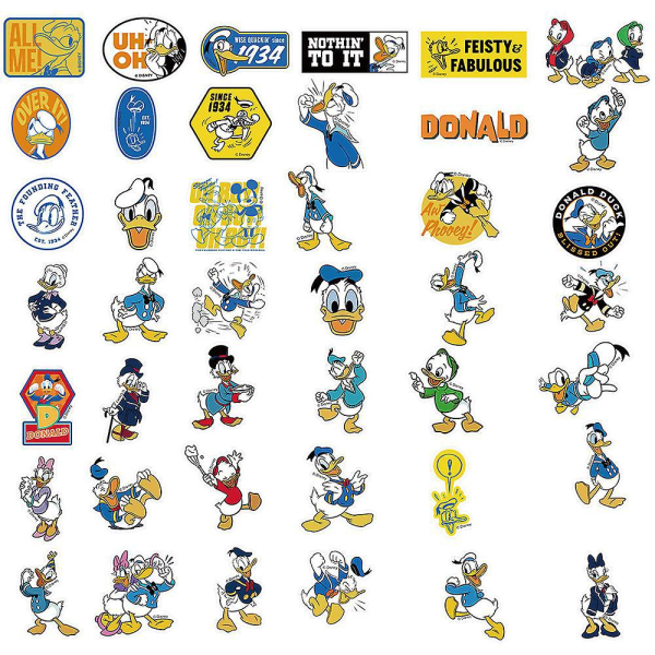 Tegneserie Donald Duck vanntette klistremerker - DIY-gitar- og bagasjedekor