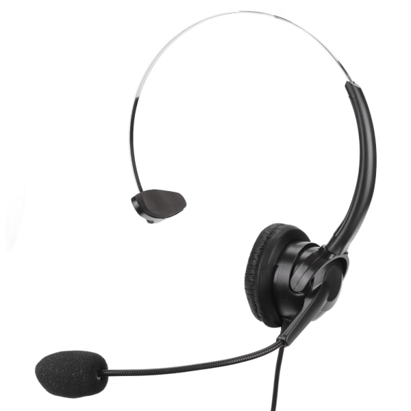 Telefonheadset RJ9 hörlurar med 330° justerbar mikrofon för hem- och callcenter fast telefon på kontoret