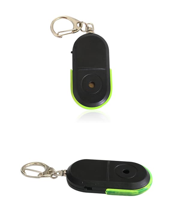 2 stk. Nøgle Anti-Tab Enhed Stemmeaktiveret LED Nøglefinder