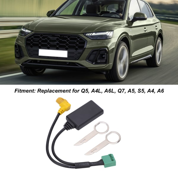 Bluetooth 5.0 Trådløs Lydindgangsadapter til MMI 3G AMI 12Pin - A4 A6 Q5 Q7 A5 S5