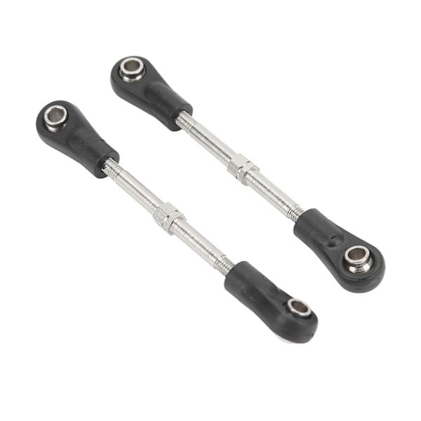 2st RC Car Pull Rod Professionell RC Front Övre Pull Rod för 1/10 RC Bilar Svart Silver
