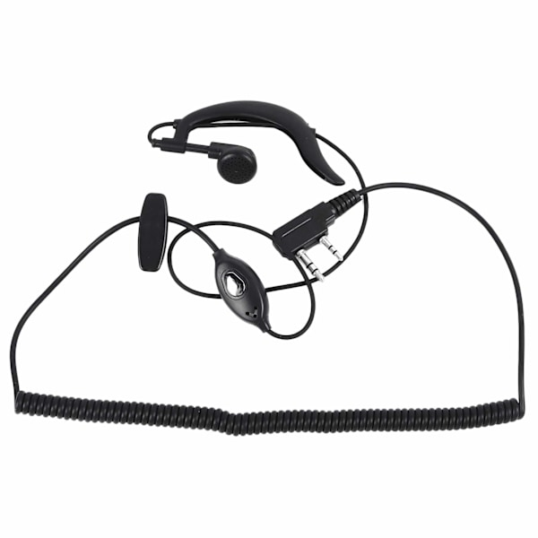 5-pack Walkie Talkie-headset Professionell K-huvud Brusreducering HiFi-ljud Justerbar 2-stifts Radio-öronpropp för Baofeng Walkie Talkie