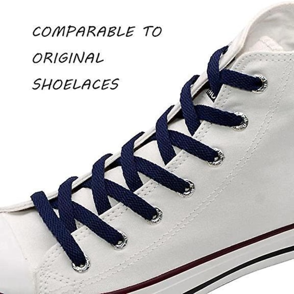 Flate sneaker-skoelisser - Økonomisk, 8 mm bredde