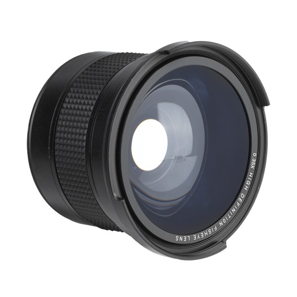 Super vidvinkelobjektiv til SLR DSLR-kamera - 58MM 0,35X Fisheye (sort)