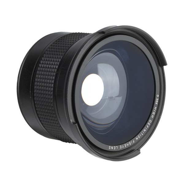 Supervidvinkelobjektiv för SLR DSLR-kamera - 58MM 0.35X Fisheye (Svart)