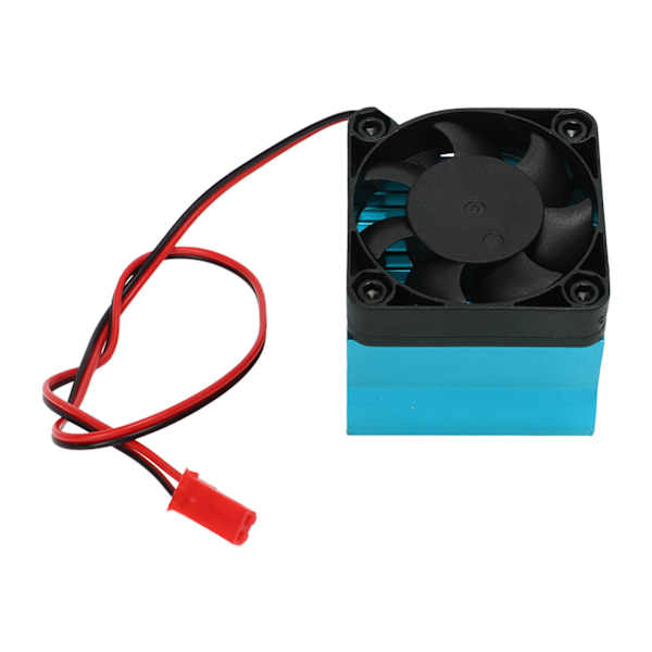 Motor Heat Sink Aluminum Alloy Stable Efficient Temperature Control Cooling Fan for 42mm Dia Motor 1/8 RC DC 5V Blue