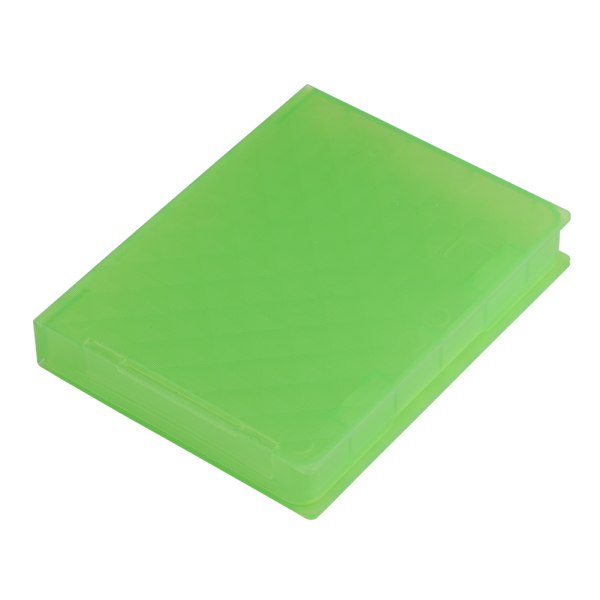 2,5" Hard Case HDD SSD Antistatisk Disk Opbevaringsboks Stødsikker Støvsikker skridsikker Grøn