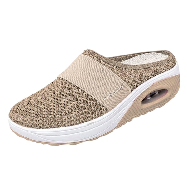 Ortopediska diabetiska slip-on promenadskor 41 Khaki