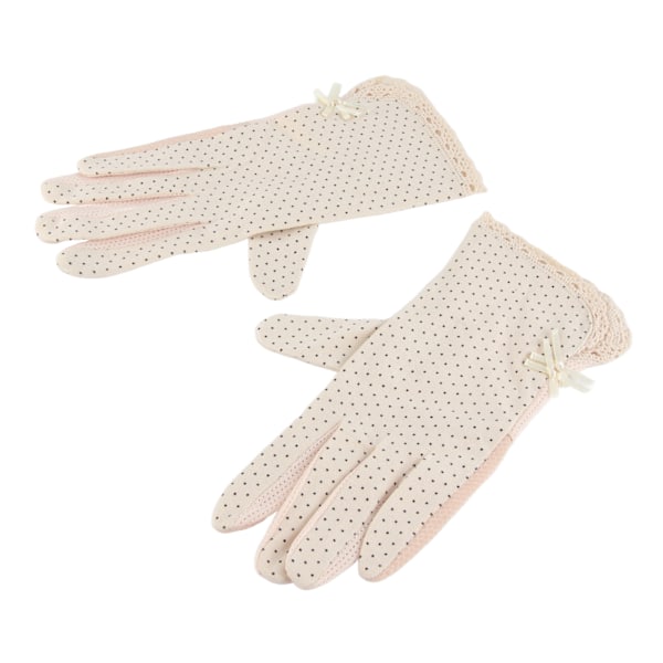 Solskyddshandskar för kvinnor, mjuka och andningsbara, halkfria, eleganta solskyddshandskar för klättring, körning, cykling, beige