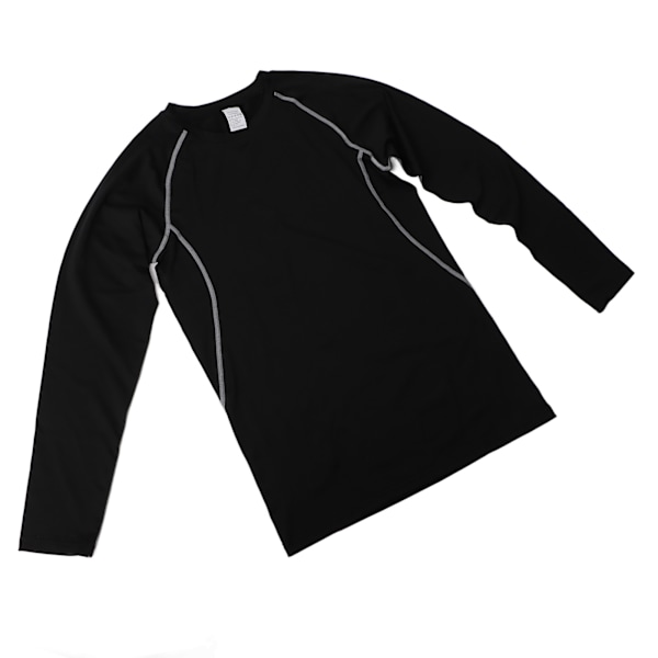 Kompressionsset för träning för män, långärmad tröja och tajta byxor, bekvämt och andningsbart sportkläder, träningsoutfit, XL