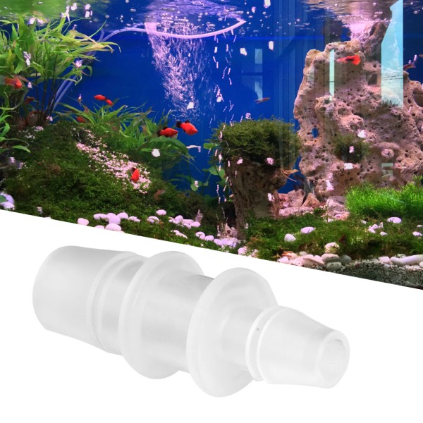 Plast akvarium fisketank Variabel diameter Adapterkobling Rett luftpumpeslangetilbehør5 stk 8mm/12mm