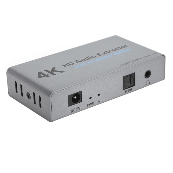 4k HDMI Audio Extractor HighDefinition med 1 Points 2 Converter USB port Datortillbehör