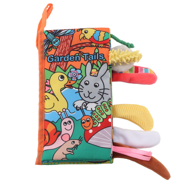 Tecknad Lovely 3D Tails Anti-tearing tygbok Baby Tidiga pedagogiska leksaker (trädgård)