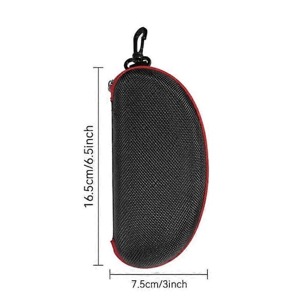 Hard Shell Zippered Sunglasses Case Portable Eyeglasses Pouch