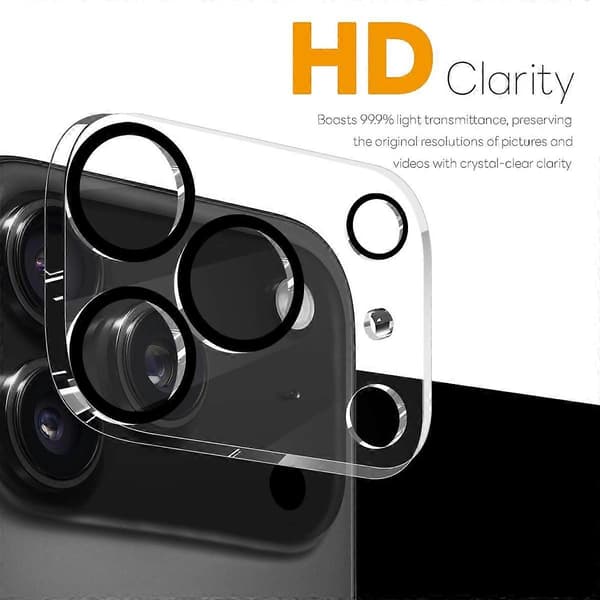 NORTHJO Camera Lens Protector for iPhone 17 Pro Black Circles 3D Full Coverage Clear Tempered