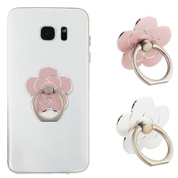 2 stk Mobilringholder Stativ Mobiltelefon Blomster Fingerring
