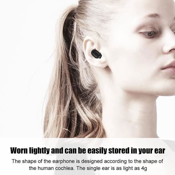 Trådlösa hörlurar - OMABETA - A6S TWS - Bluetooth 5.3 - Brusreducering - In-Ear