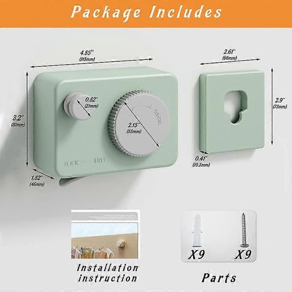 Retractable Clothesline for Indoor Use, Wall-Mounted Laundry Line for Indoor Use