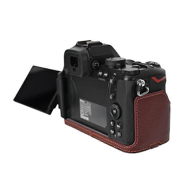 Genuine Leather Camera Case for Nikon Z 50 II - Coffee