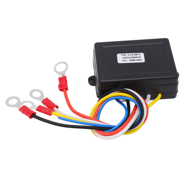 75 fot trådløs vinsj fjernkontrollbryter 434MHZ mottaker 12V 24V Universal for bil ATV SUV lastebil