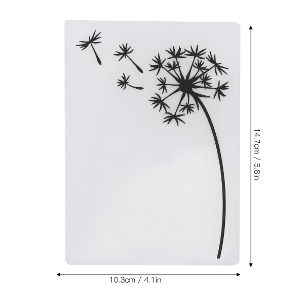 3 stk. Plast Prægefolder DIY Kortfremstilling Scrapbooking Præget Skabelon Papirhåndværktøj