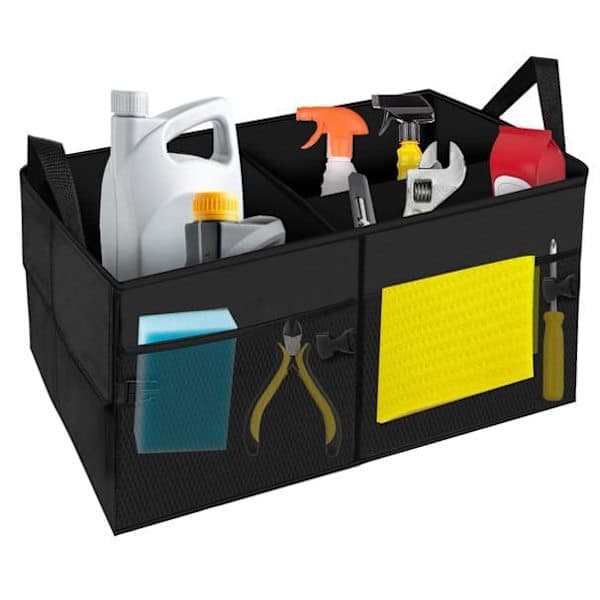 Bagageboks / Sammenklappelig Organizer til Bil - Opbevaring Sort