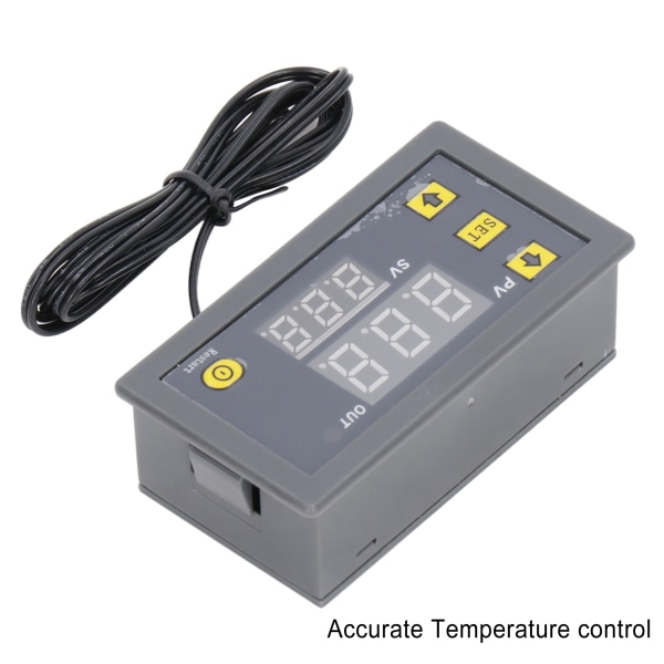 Mini Digital Termostat for Kjøleskap - LED Display - Temperaturkontroll - Grå - 1 stk