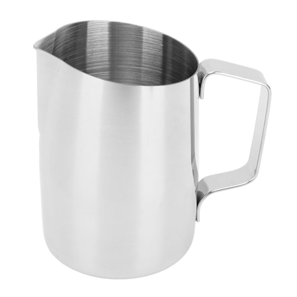 Melkeskummerkanne 450ml 201 Rustfritt Stål Indre Skala Kaffe Dampende Melk Kremerkopp for Hjemmekafé