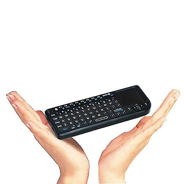 K02+ Trådløs Bluetooth med Laser Rii Mini Tastatur Touchpad Mus til PC Bærbar