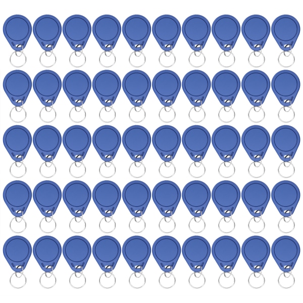 50 stk 13,56MHZ ICCUID nøkkelbrikke gjentatte ganger omskrives for tilgangskontroll Tidsoppmøte parkeringsplasser