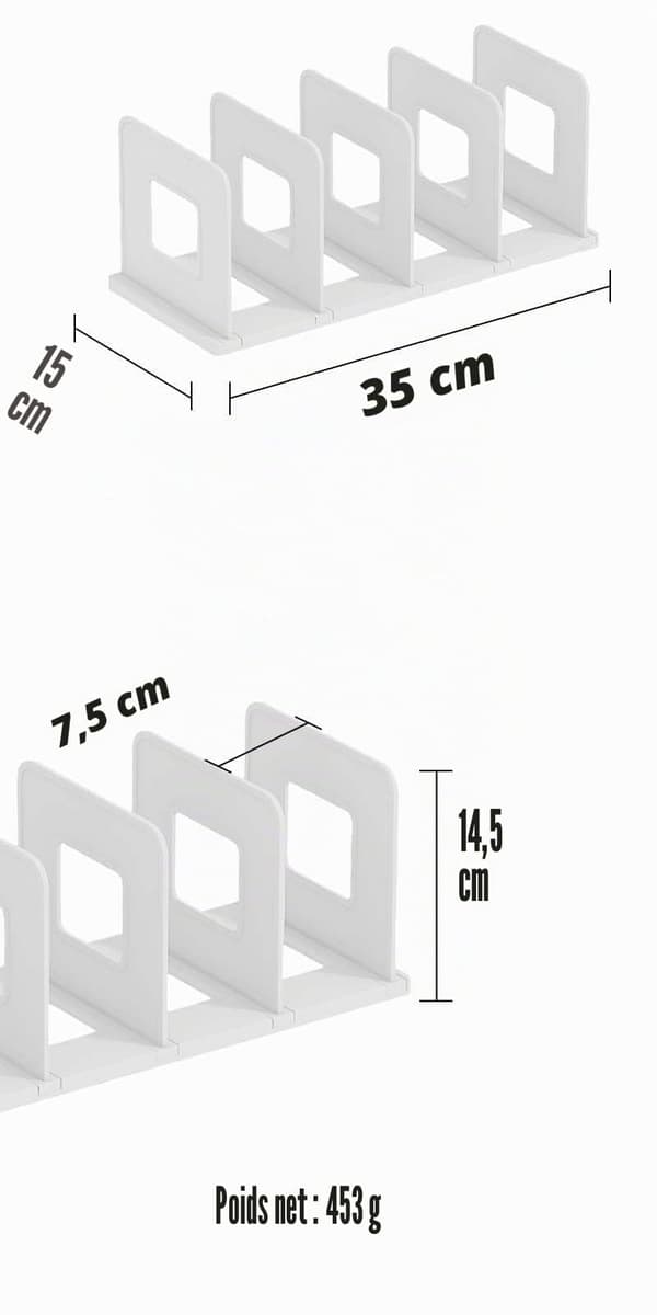 Pöytäjärjestelijä / Lehtiteline – Valkoinen
