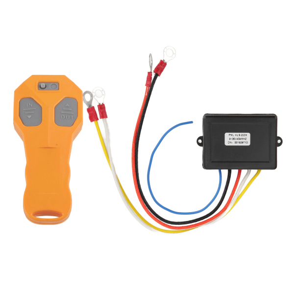 Universelt trådløst vinsj fjernkontrollsett Vanntett elektrisk vinsjkontroller med 434MHZ mottaker for ATV lastebil
