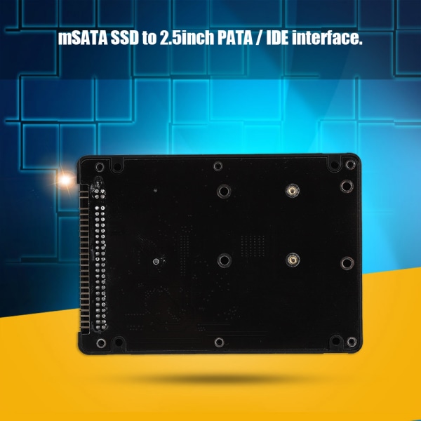 Hard Drive Box mSATA SSD - IDE 2,5 tuuman PATA / IDE-rinnakkaisporttikiintolevylaatikko (musta)