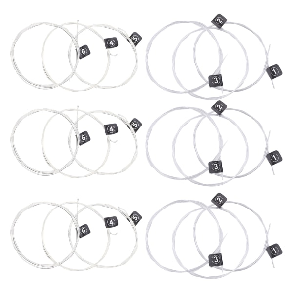 3 sett med klassiske gitarstrenger erstatning stabil tonehøyde nylon sølvbelagt tilbehørNX35