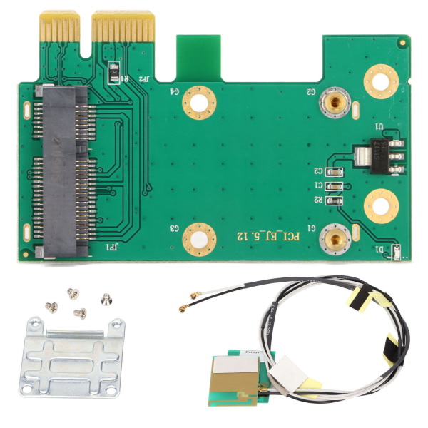 Mini PCIE til PCIE Fin utførelse Enkel betjening Lett bærbar PCB-materiale Nettkortadapter