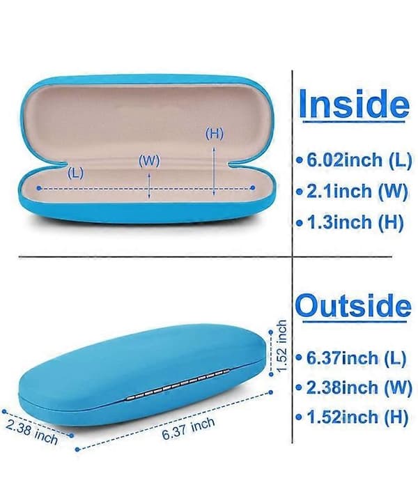 Unisex Hard Shell Brilleetui, Beskyttelsesetui For Briller