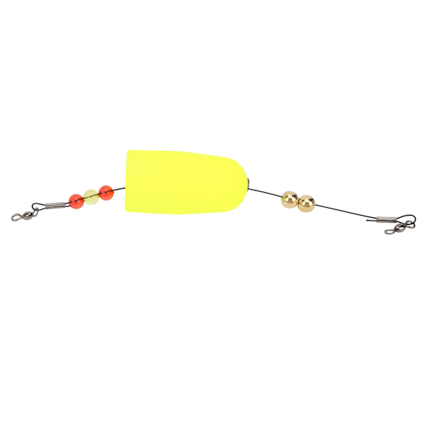 Skumrød fisk Driftsflyde Lyse farver Holdbar Kork Flyder Fiskeri Drift Tilbehør Gul