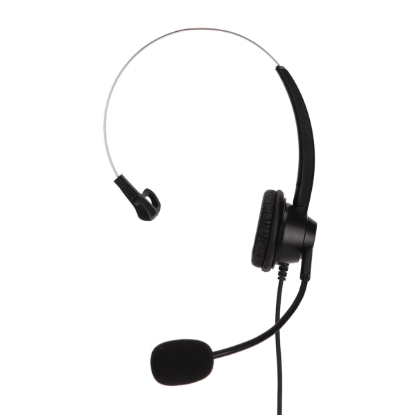 H360-PC PC Monaural Headset Enkeltøret Headset med ledning med 3-sektion dobbelt 3,5 mm stik og støjreducerende mikrofon