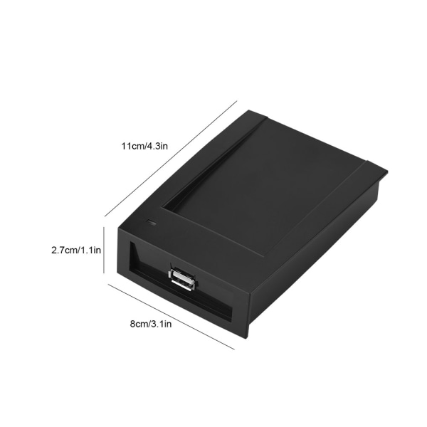 125Khz Smart RFID ID-kortleser USB-nærhetssensor Ingen stasjon for tilgangskontroll