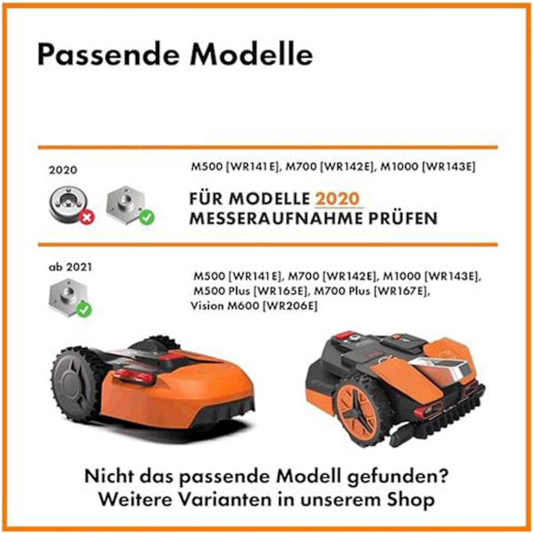Robotplæneklipperskive til WORX til Kress til FERREX & SCHEPPCH til YARDFORCE & POWERWORKS Plæneklipper Drejeskive