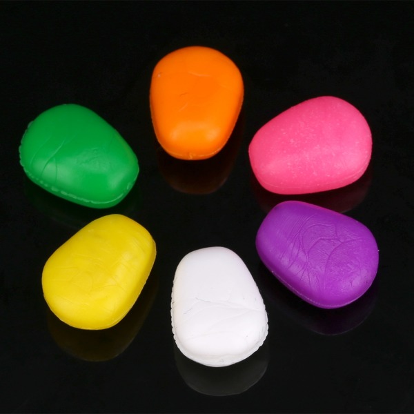 60 st Flytande plast 6 färger Pop Up Soft Fishing Sockermajsbete (#7)