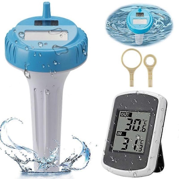 Pooltermometer IP67 Vattentät Soldriven Pooltermometer
