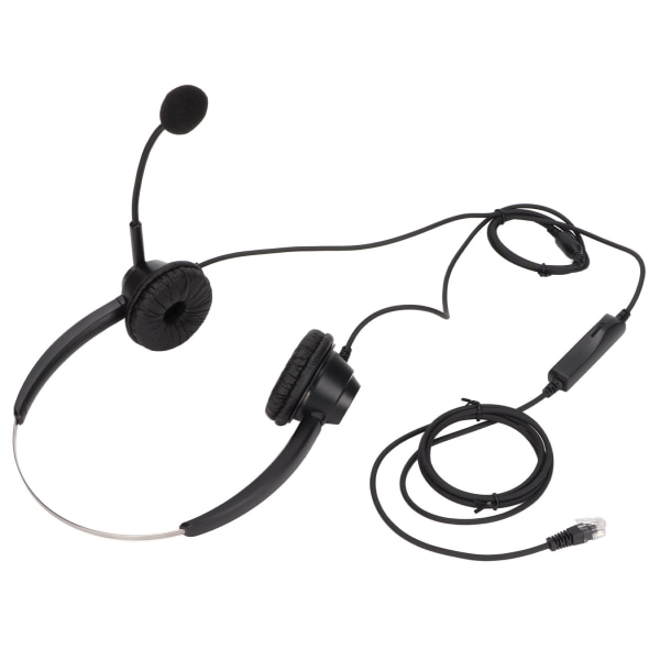 H360DRJ9MV RJ9 Office Headset Binaural puhelinkuulokkeet säädettävällä kaiuttimen äänenvoimakkuudella ja mikrofonin mykistys