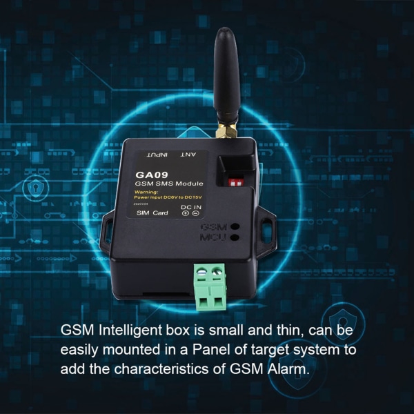 Hjemmesikkerhed GSM Alarmsystem - Mini 8 CH, Intelligent Design, Trådløst SMS Alarmopkald