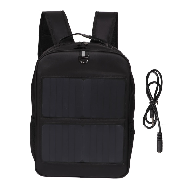 14W Solar Ryggsäck Vattentät Ergonomisk Solar Power Ryggsäck med handtag och USB laddningsport