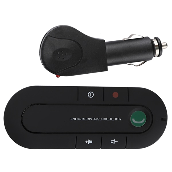 Bluetooth solskærm trådløst håndfrit opkaldsmusik højttalersæt til bil med biloplader