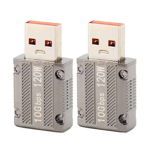 USB 3.0 till typ C-adapter - 10Gbps dataöverföring, 120W snabbladdning, 6A - för bärbar dator, PC, Power Bank